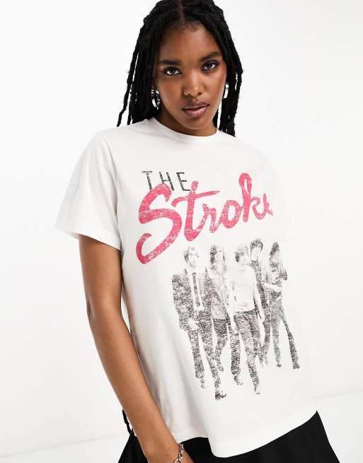 ASOS DESIGN – Vit t-shirt i regular fit med licenserat 