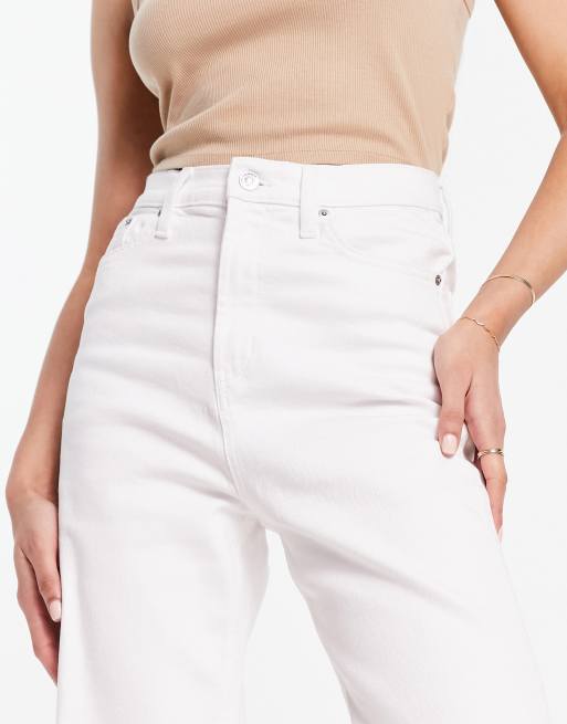 ASOS DESIGN – Vita, ankellånga jeans med raka ben och bekväm stretch, 3 av 5
