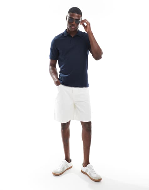 ASOS DESIGN – Vita, mellanlånga shorts - view 1