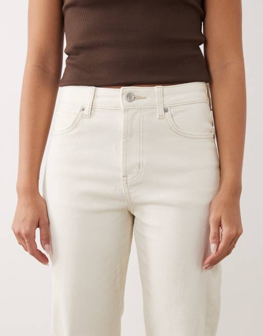 ASOS DESIGN – Vita, raka jeans med bekväm stretch, 5 av 5