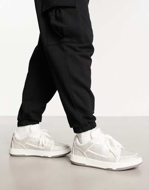 ASOS DESIGN – Vita sneakers med strass, 3 av 4