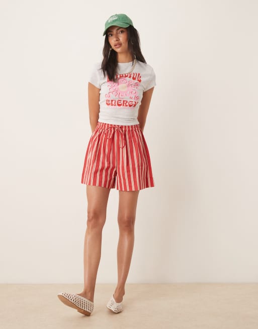 ASOS DESIGN – Vitmelerad, liten t-shirt med Mindful Energy-tryck, 2 av 4