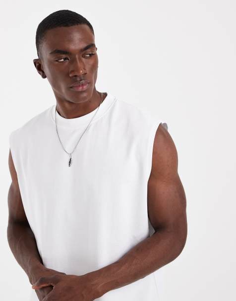 ASOS DESIGN – Vitt, kraftigt sportlinne i oversize - view 1