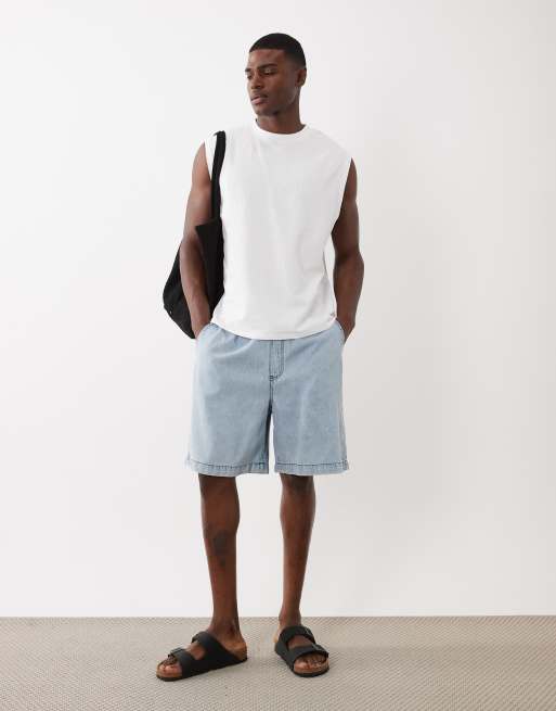 ASOS DESIGN – Vitt linne i oversize och bäckebölja, 3 av 5