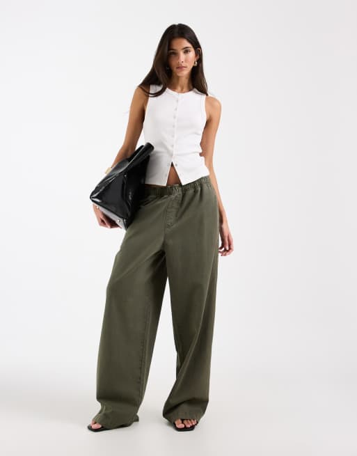 ASOS DESIGN – Vitt, ribbat linne med tryckknappar, 2 av 4