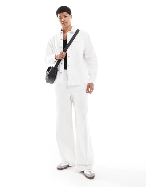 ASOS DESIGN – Vitt set med baggy-passform - view 1