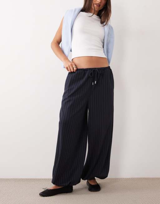 ASOS DESIGN jersey co-ord in pinstripe, 3 of 4