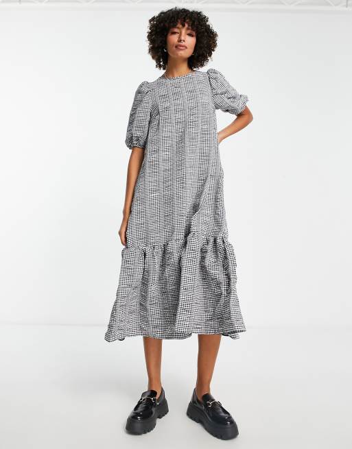 Asos gingham dress sale