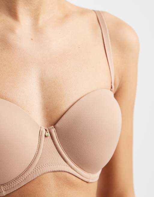ASOS DESIGN - Voorgevormde veelzijdige beugel-bh in beige, 3 van 4