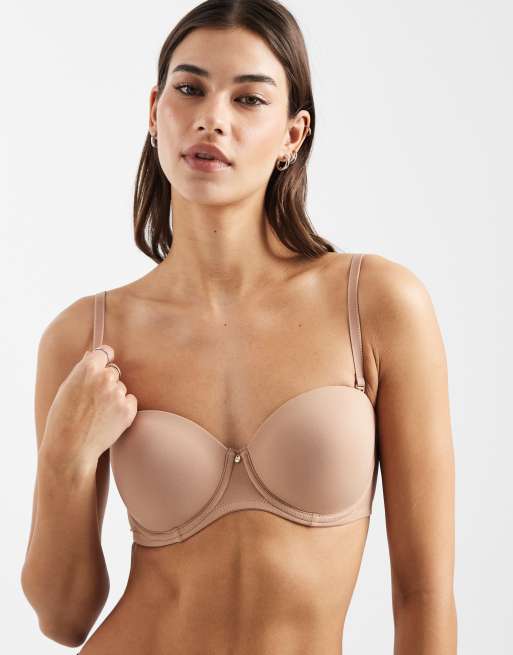 ASOS DESIGN - Voorgevormde veelzijdige beugel-bh in beige, 4 van 4