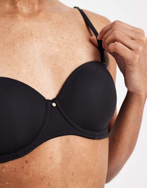 ASOS DESIGN - Voorgevormde veelzijdige beugel-bh in zwart, 3 van 4