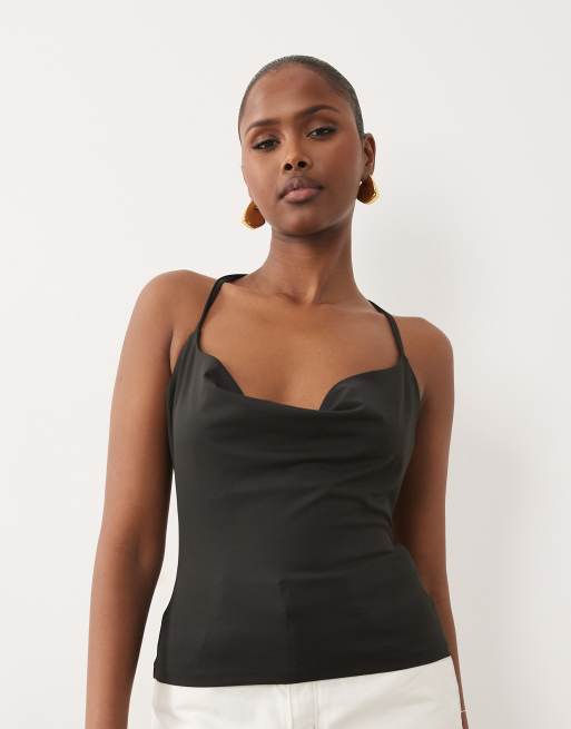 ASOS DESIGN - Vormgevende cami met T-bandje in zwart, 3 van 4