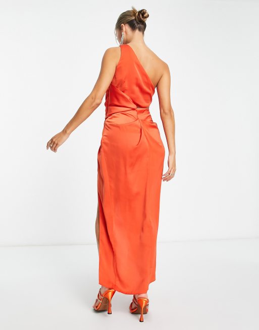 Asos orange outlet kleid