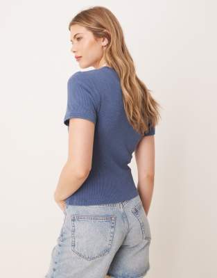 ASOS DESIGN WAFFLE BABY TEE