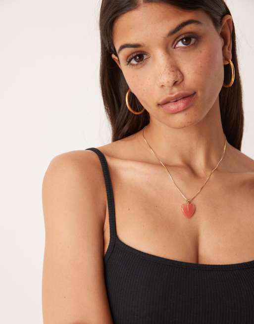 ASOS DESIGN waffle lettuce edge cami vest in black, 2 of 4