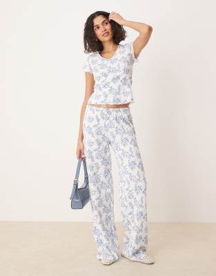ASOS DESIGN WAFFLE TOP 