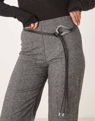 Asos Design Waist And Hip Loop Through Belt In Black