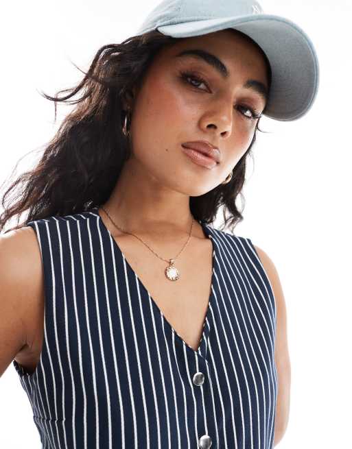 ASOS DESIGN waistcoat in stripe, 4 of 4