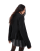 ASOS DESIGN waisted peplum top with flare sleeves in black