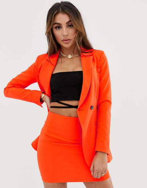 Asos hot sale orange blazer