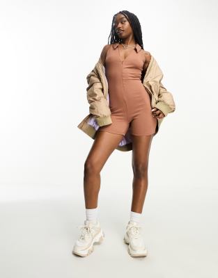 zip up unitard