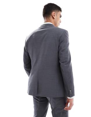 Asos Design Washable Lightweight Worsted Wool Blend Slim Suit Jacket