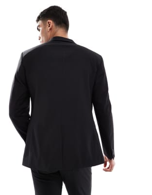 Asos Design Washable Lightweight Worsted Wool Mix Slim Suit Jacket