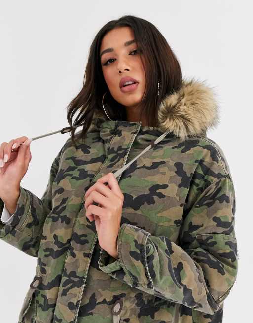 Asos camo outlet jacket