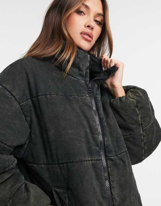 Canvas store puffer jacket