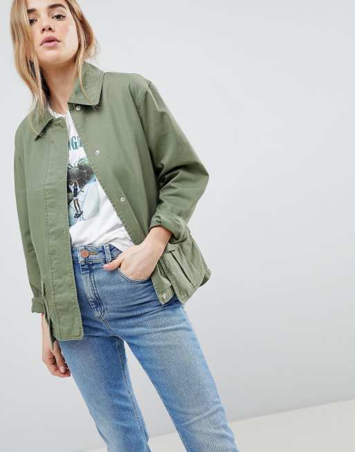 Asos design utility sale washed cotton jacket