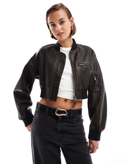 Asos cropped jacket best sale