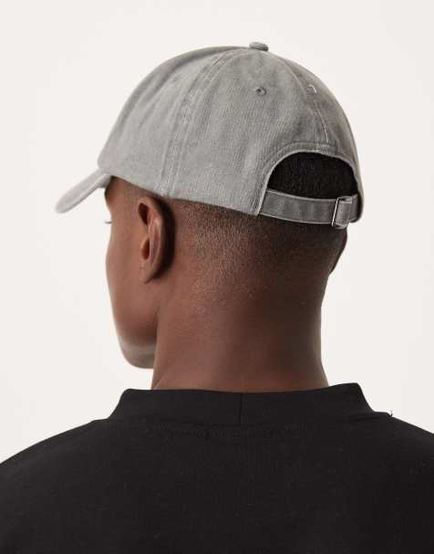 ASOS DESIGN washed grey cap with embroidery - view 2