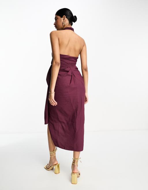 Asos dusty purple store dress