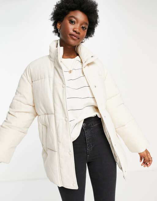 Cream on sale puffer jacket