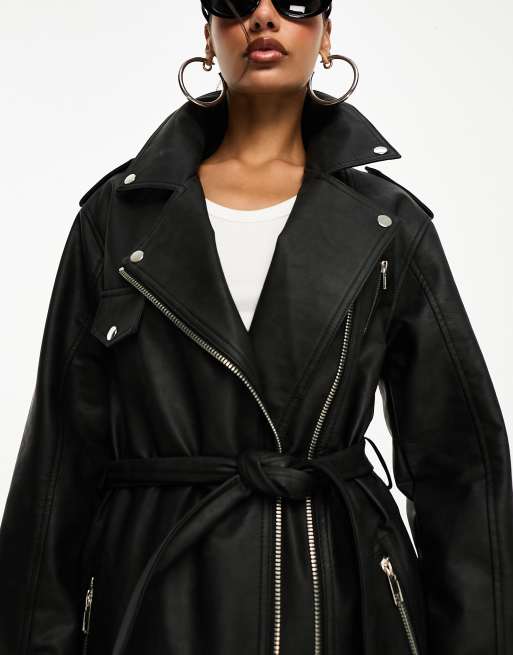 Biker hotsell trench coat