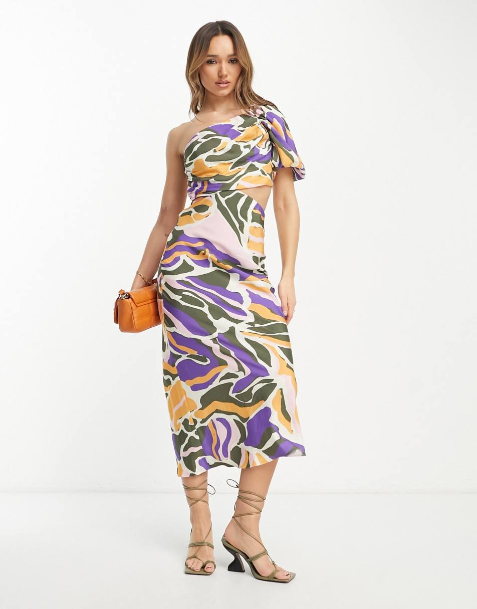 NA-KD x Lillie Grace V shape waist maxi dress in black