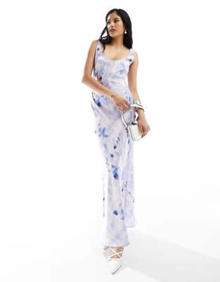 Womens Dresses  The Satin Slip Dress Floral Print