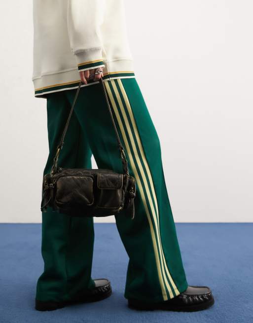 ASOS DESIGN washed shoulder bag with multi pockets in bronze ASOS