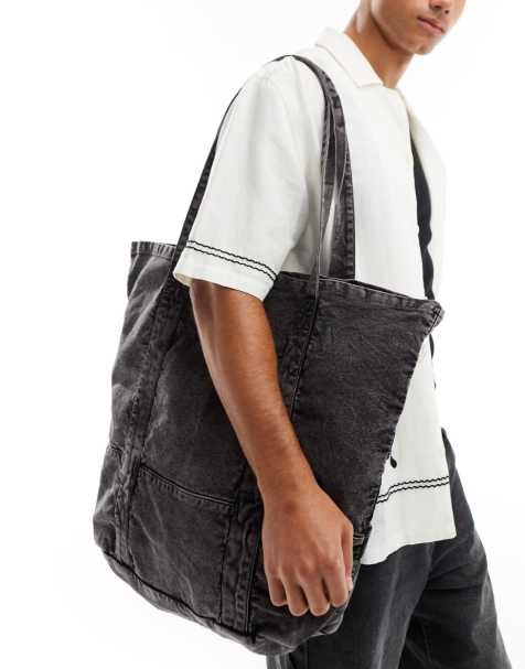 Mens black best sale tote bag