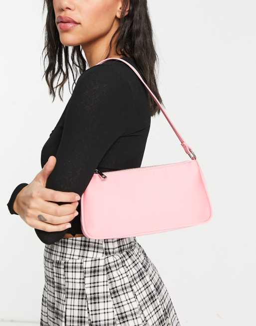 ASOS DESIGN – Wąska różowa torebka na ramię w stylu lat 90.