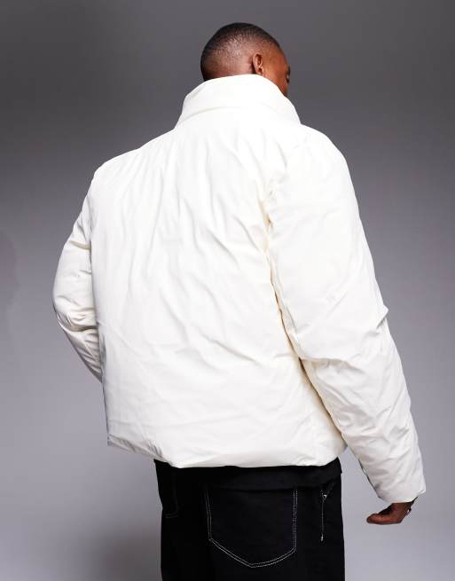 Asos white puffer sales