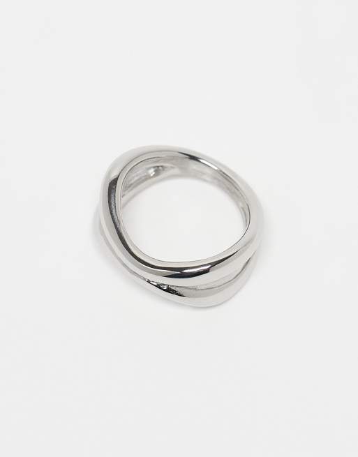 ASOS DESIGN – Wasserdichter Wickelring aus Edelstahl in Silberoptik, 3 von 4