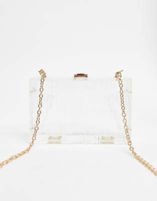 clear acrylic clutch