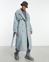 Topman Premium Limited Edition longline overcoat in charcoal | ASOS