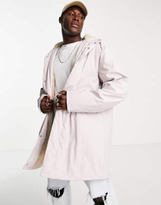 rubberised raincoat with lining