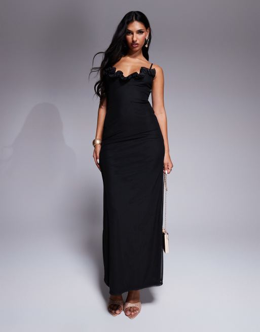 Asos black gown hotsell