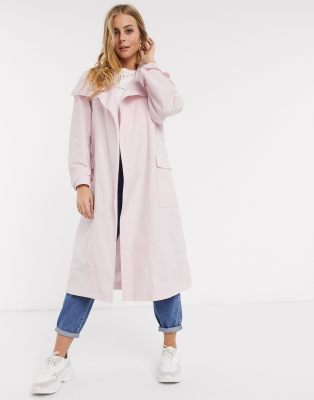 pink waterfall coat