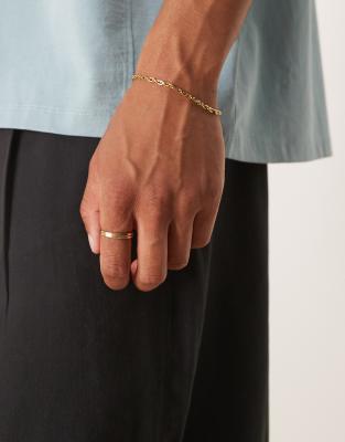 Asos Design Waterproof Stainless Rope Chain Bracelet