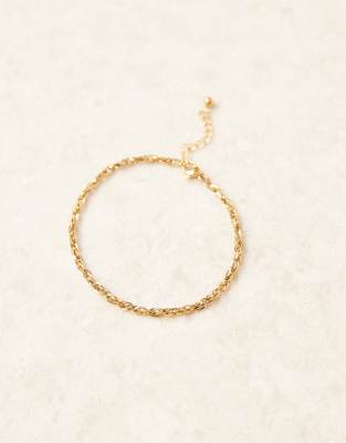 Asos Design Waterproof Stainless Rope Chain Bracelet