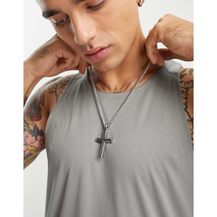 Big cross deals pendant necklace